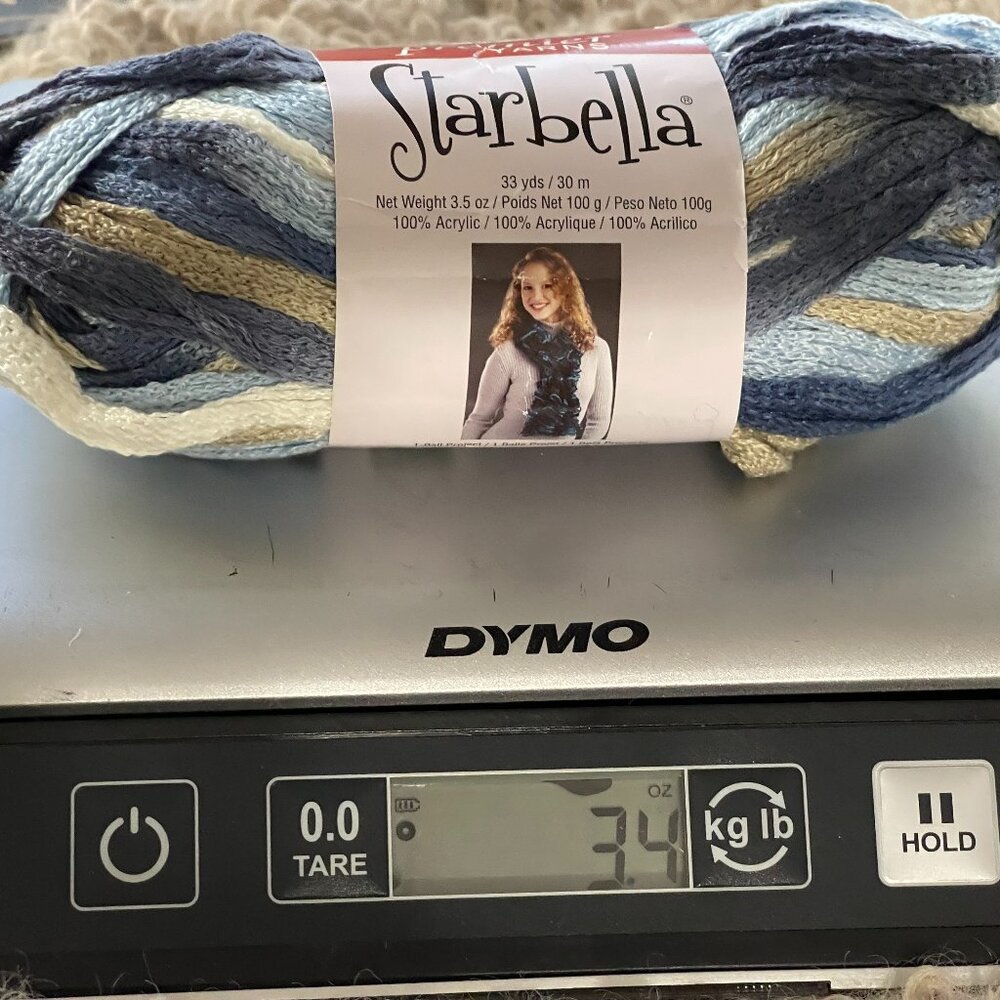 YARN 165 PREMIER YARNS STARBELLA 33YRDS 3.5 OZ 100% ACRYLIC COLOR FADED JEANS